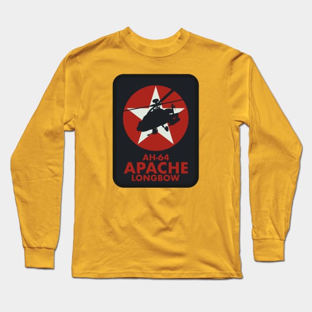 AH-64 Apache Longbow Long Sleeve T-Shirt by TCP